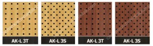 bảng mẫu gỗ tiêu âm đục lỗ AK-L