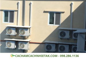 máng nhựa điều hòa AKA chụp áp tường
