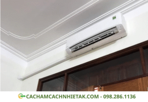 máng nhựa điều hòa AKA chụp vuông tường